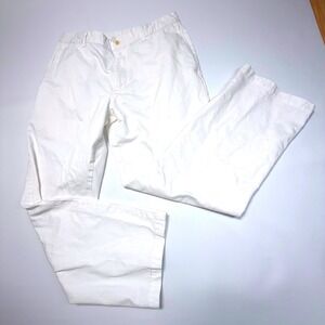 Vineyard Vines Men's White Chino Pants 34x30 Classic Fit Cotton Straight Leg